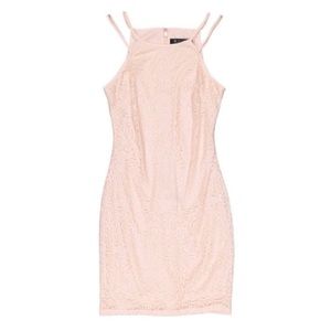 Used Guess Los Angeles Blush Pink Lace Mini Dress